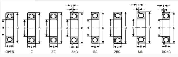 Circular 6000 Series Bearings 6004 2RS&ZZ SKF NTN P0 P4 P6 Industrial Customized