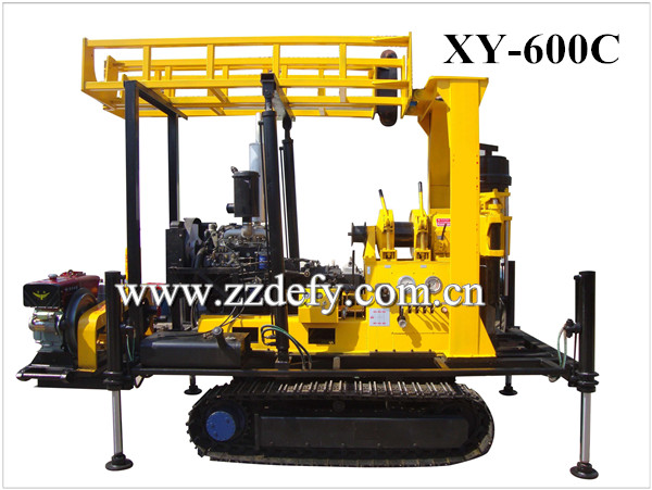 New Arrival! XY-400C Crawler Mounted Hydraulic Well Drilling Rig, 400m Water Well Drilling