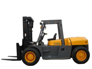 China Chaochai 6102 Engine Diesel Powered Forklift 10 Ton 3000mm Lifting Height wholesale