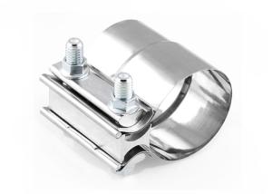 China Car Part Stainless Steel Exhaust Sleeve Butt Joint Clamp Exhaust Pipe Sleeve Coupler 2.0&quot; 2.25&quot; 2.5&quot; 3.0&quot; 4.0&quot; wholesale