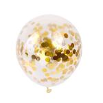 Latex Transparent Glitter Balloons Round 18 Inch Confetti Balloons