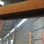 Rustic Corten Steel Rain Curtain Water Feature Metal Garden Ornament