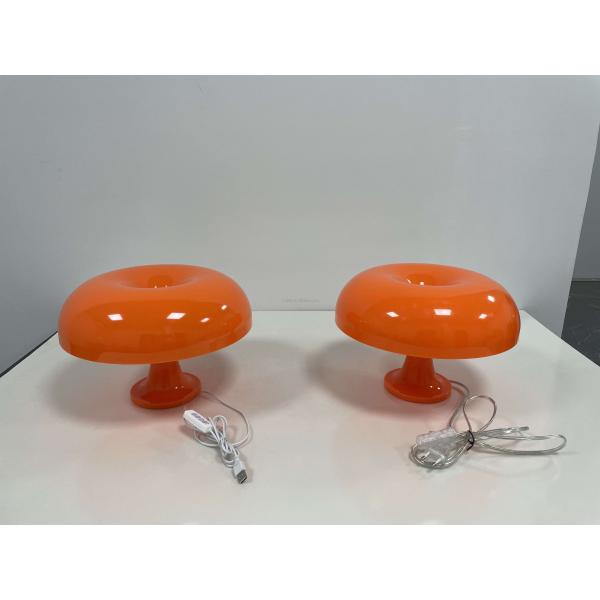 Acrylic Orange Mushroom Lamp Indoor Work Light E27 Switch Control