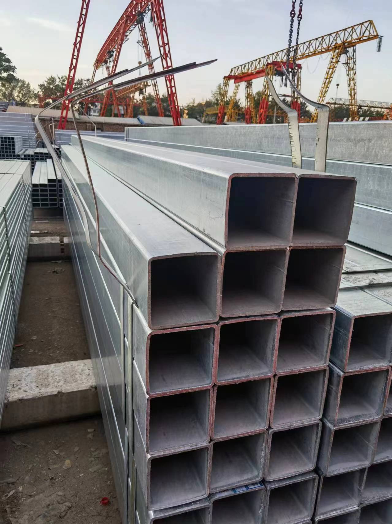Customized Cupboard Construction Galvanized Steel Square Tube with 3mm Thickness