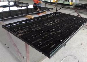 China Silver Portoro Silver Dragon Black Marble Slab Countertop For Marble Kitchen Sink wholesale