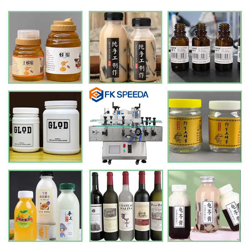 Round Bottle/Jar/Tube/Can High Speed Automatic Desktop Sticker Labeling Applicator Machine