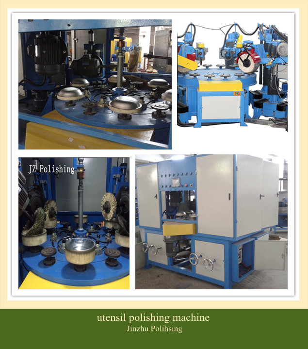rotary table utensil polishing machine