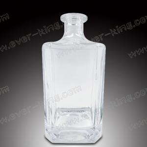 China Square 750ML Small Whiskey Bottles For Luxury Liquor wholesale