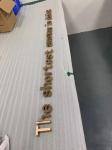Gold Advertising 3D LED Electronic Signs for Shop Logo Light Board Display