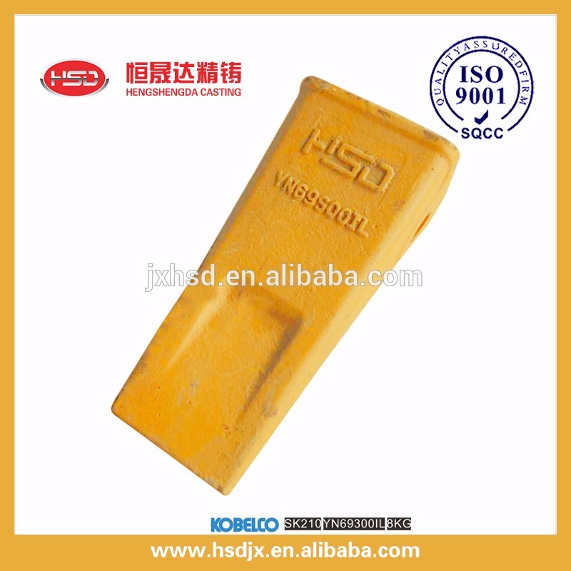 Long type construction machinery excavator parts bucket flat teeth/tooth point/tip from HSD factory china made