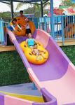 Industrial Fiberglass Water Slides Theme Park Equipment , Customized Flatform