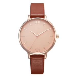 China Marbled Unscaled Women Leather Watch 30m Waterproof 182mm Strap wholesale