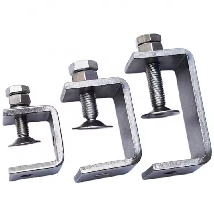 304 Stainless Steel Metal Welding Parts Adjustable C Channel Strut Beam Clamp