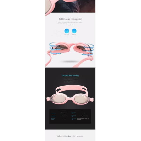 Swimming Goggles Full Protection with Nose Clip Earplugs,Swim Pool Goggles for Men Women kids，EASY ADJUSTMENT