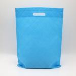80g blue embossing reusable die Cut Ultrasonic Nonwoven promotion bag