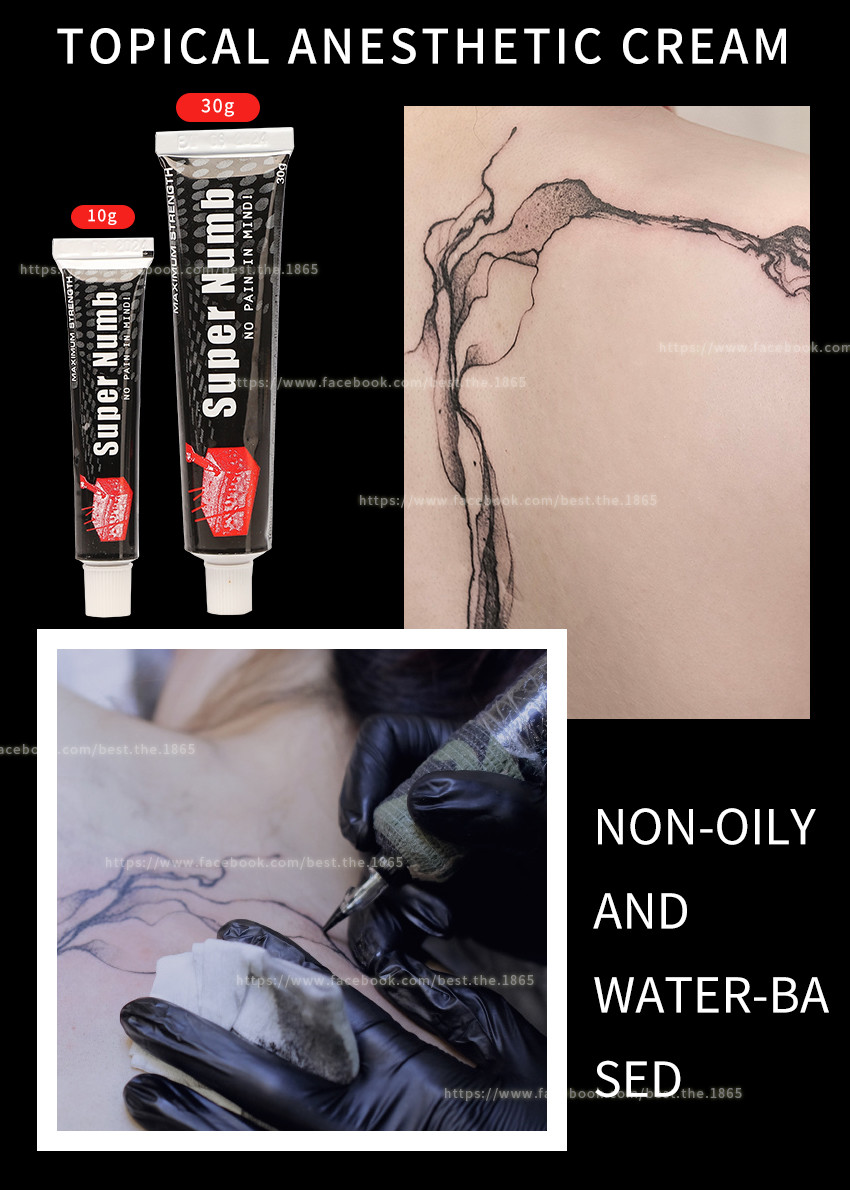 Super Numb Anesthetic Tattoo Stop Pain Cream Permanent Makeup Numbing Cream Wholesale Price