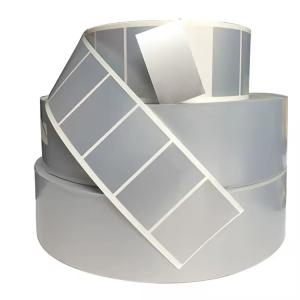 China Gloss Polyester Matte Silver Barcode PET Label Sticker Self Adhesive wholesale
