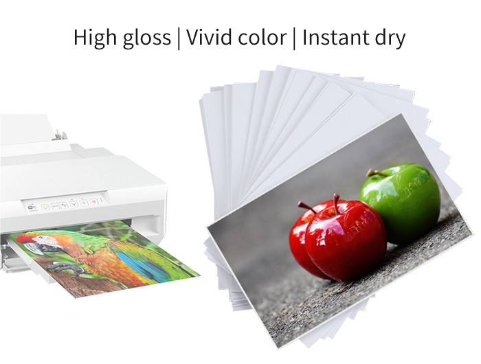 105*148mm A6 Glossy Paper , 230 Gsm Photo Paper Single Side 100sheets