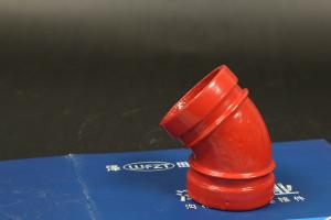 China Ductile Iron Elbow Groove For DN60--DN426 Piping System wholesale