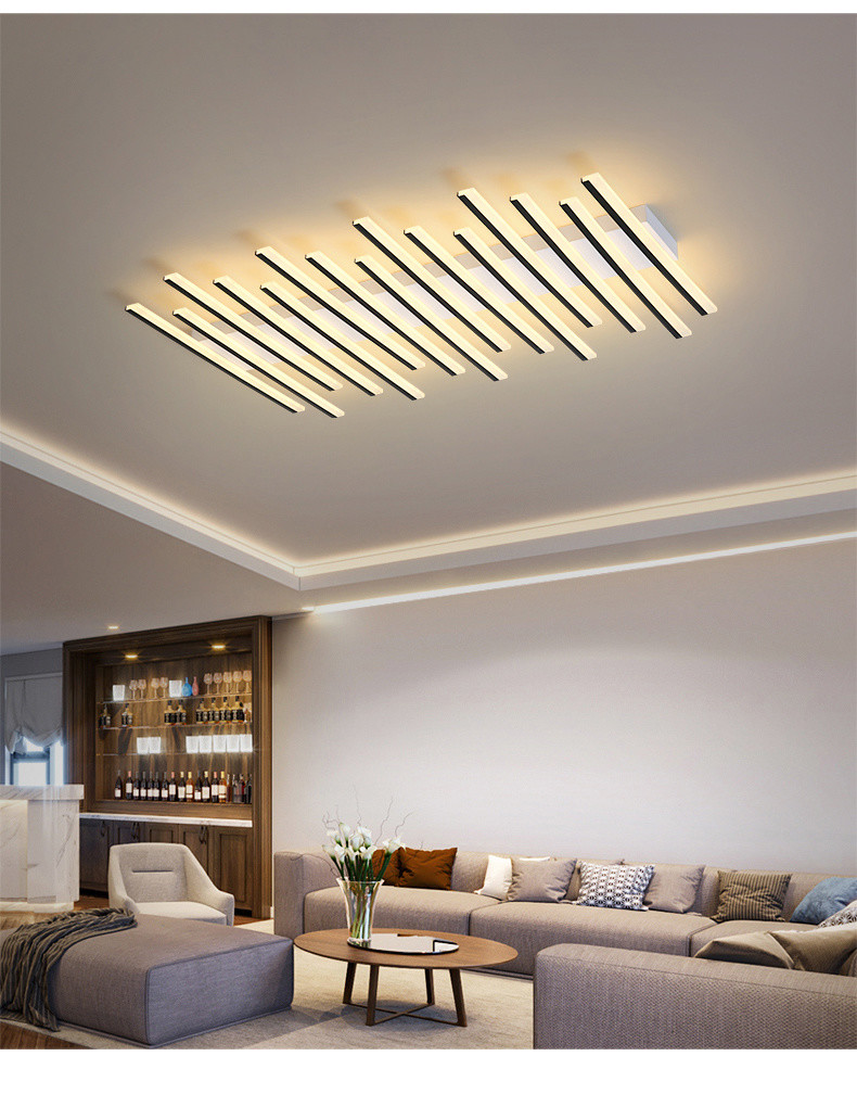 Modern Minimalist Flush Mount Ceiling Light Living Room Hall Decoration long Ceiling Light(WH-MA-275)