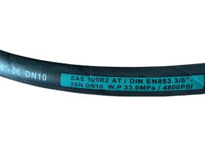 China 100m Hydraulic Rubber Hose Stainless Steel Braided SAE100 R2AT wholesale