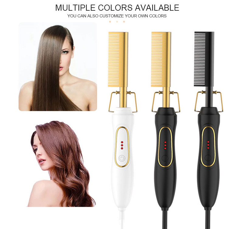 45W Professional Electric Hot Comb Aluminium Alloy Ceramic CE ROHS Certificate