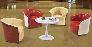China modern PU leather restaurant lobby chair furniture/PU leather restaurant swivel chair wholesale