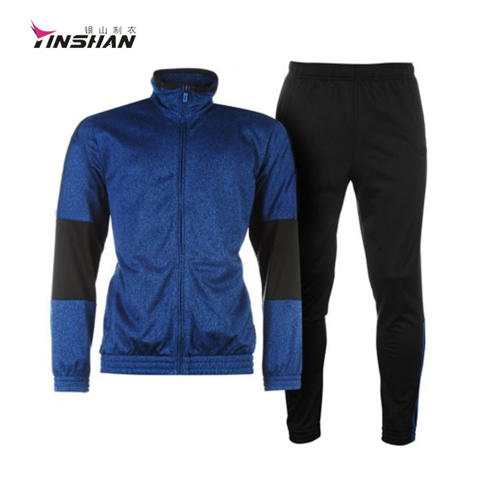 Custom Color Style Sets Men's GymClothing in Polyester Spandex for Breathable Running