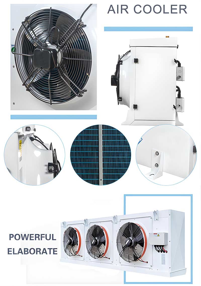 Air Defrosting Cold Room Freezer Evaporator Unit Cooling Fan Corrosion Resistance