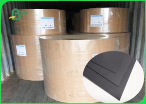 China FSC SGS FDA Certified 350gsm 400gsm Black Cardboard For Notebook Covers wholesale