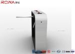 Modern Stoving Varnish Security Turnstile Gates With Stainless Steel Housing