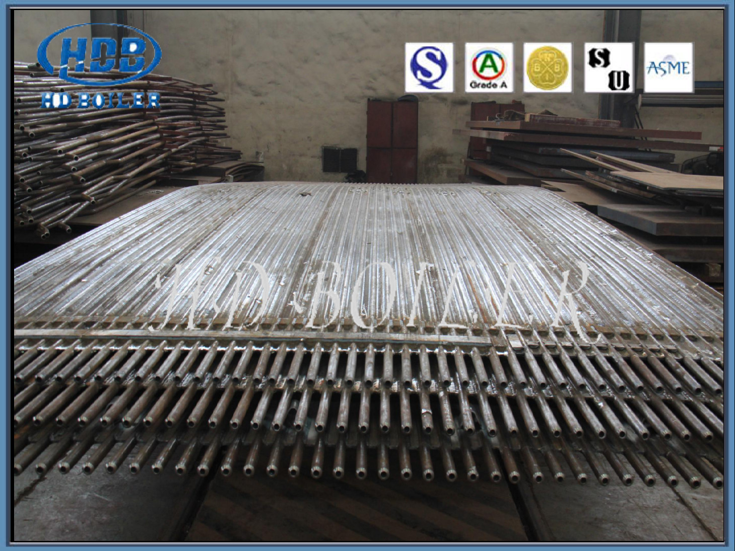 TUV Fin Bar Boiler Membrane Wall Panel Seamless Steel Tube