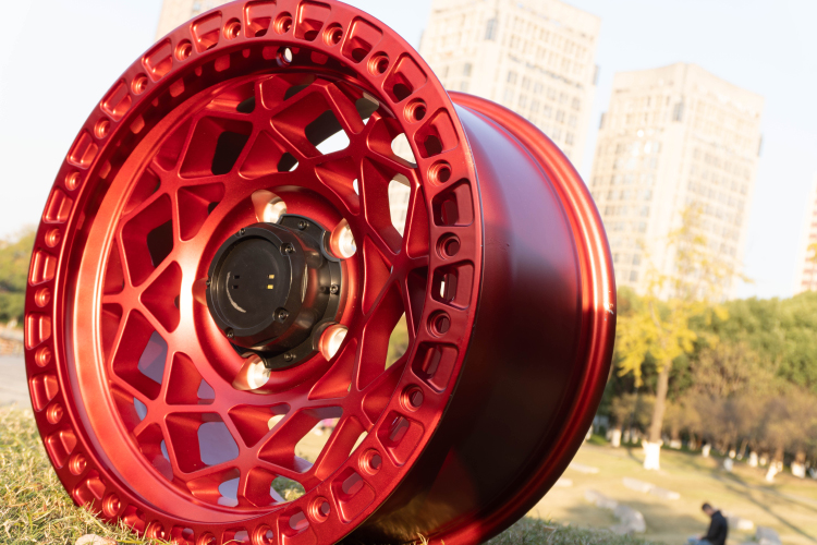 16 17 inch 6x139.7 4x4 Offroad Wheels Mesh Design With Chrome Rivets