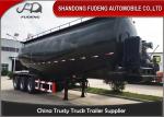 Tri axle bulk cement tanker trailer lime powder coal ash powder trailer sale