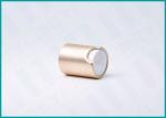 Champagne Aluminum Disc Top Cap 18/410 Anti - Leakage With White Top