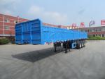 3 Axles Heavy Duty Sidewall Semi Truck Trailers For Cargo Transport