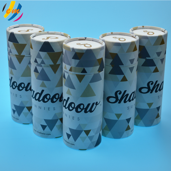 CMYK Printing EMEI Carton Tube Packaging With Plugs