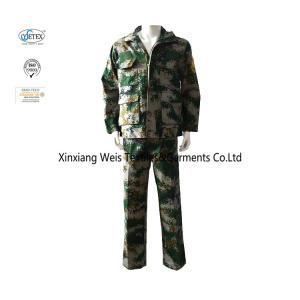 China Cotton Forest Military Combat Camouflage Fire Retardant Suit wholesale