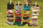 girl deer snowflake jacquard knit boot socks wood feel casual wool acrylic,