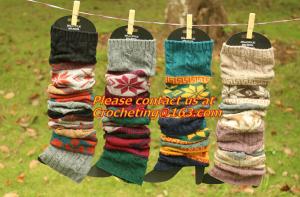 China girl deer snowflake jacquard knit boot socks wood feel casual wool acrylic, socks, warmer wholesale