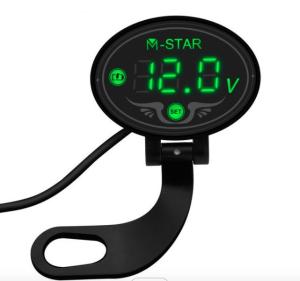 China Waterproof 9V-24V LED Motorcycle Volt Meter Multifunction Yulian wholesale
