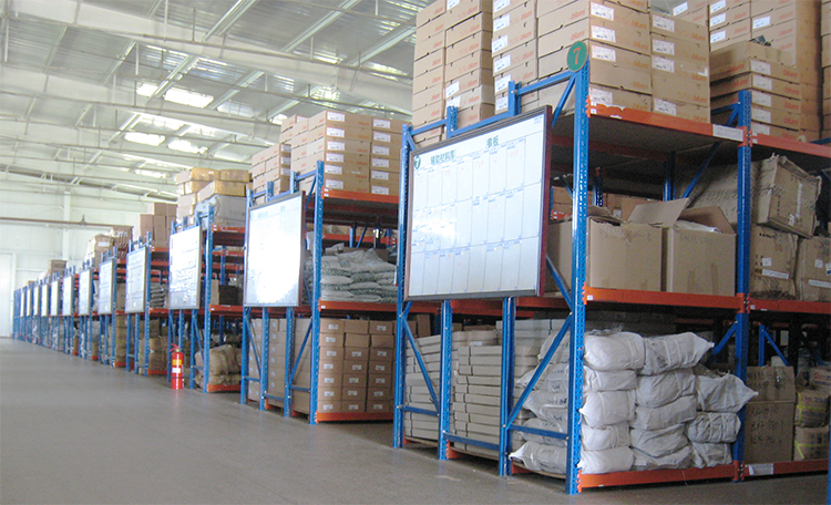 800-3000mm Height Industrial Steel Shelf for Fabric Rolls Storage and Organization