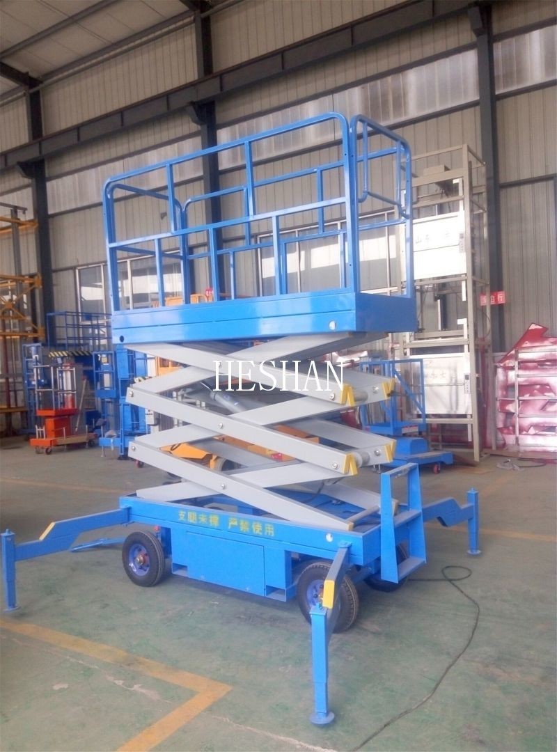 20M Battery Operated Scissor Lift Table Automotive Hydraulic For Aerial Work