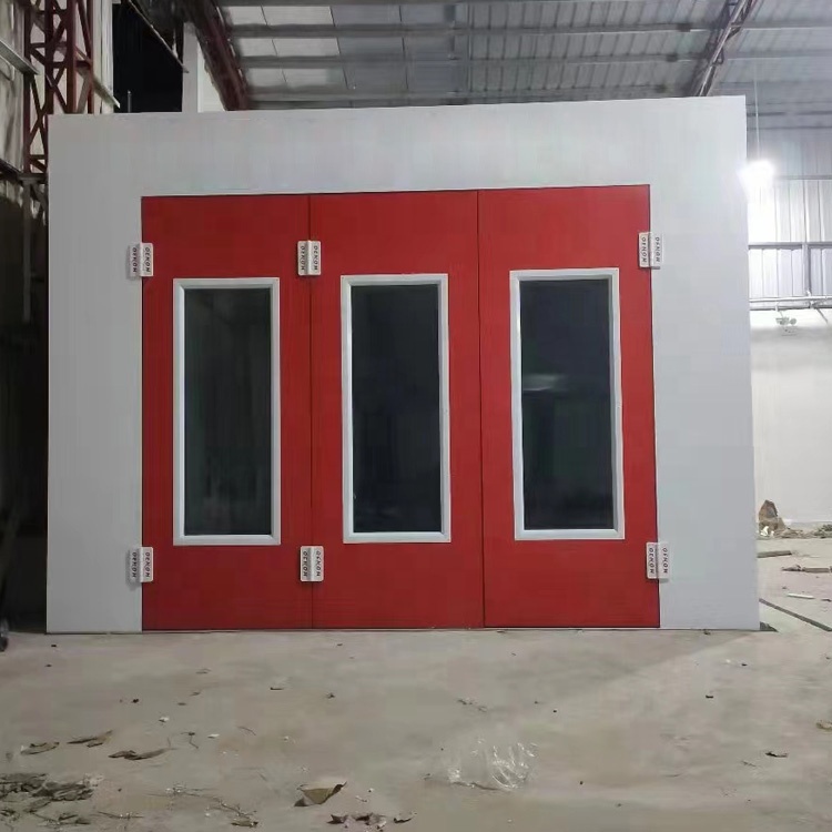12kw Power Automotive Paint Booth With 20000m3 Air Flow And No Load Speed