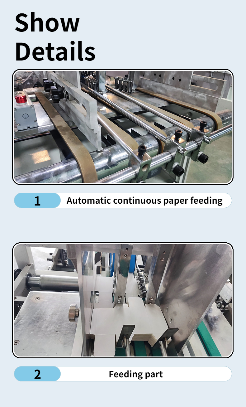 4.5kw Water Soluble Cold Glue Gluing Machine for ZH800 Automatic Folding and Gluing