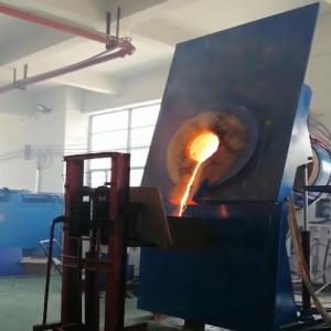 China Hydraulic Tilt System Induction Melting Furnace 400KW Medium Frequency Furnace wholesale