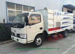 China DFAC Truck Mounted Vacuum Street Sweeper With Cleaning Brushes 4000L Refuse wholesale
