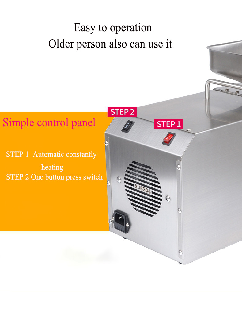 Mini Home Mustard Oil Maker Machine 6 Kg/H 430*270*350 Mm