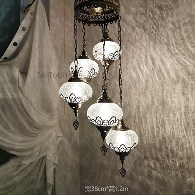 Newest style Turkish ethnic customs handmade Mosaic lamp romantic cafe restaurant bar tree Pendant light(WH-DC-19)