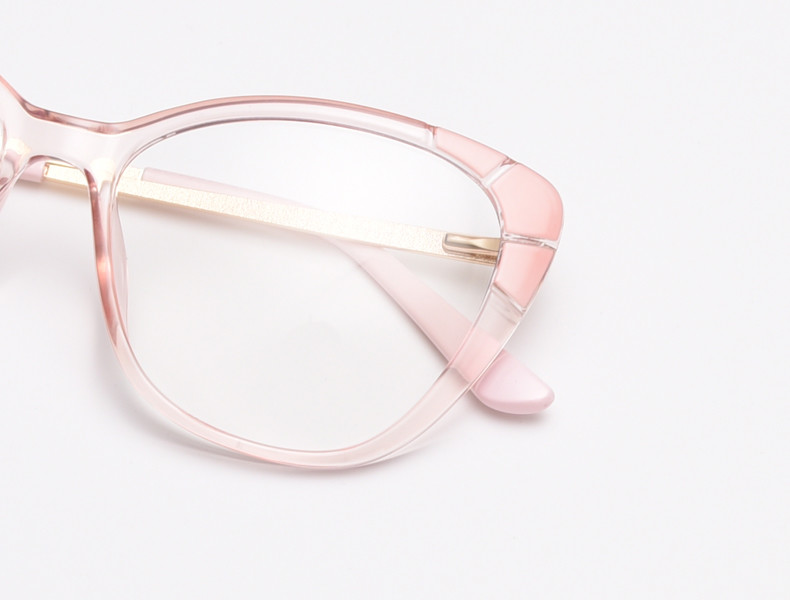 Fashion Ladies Oversized Tr90 Glasses Frames Tr90 Blue Light Glasses